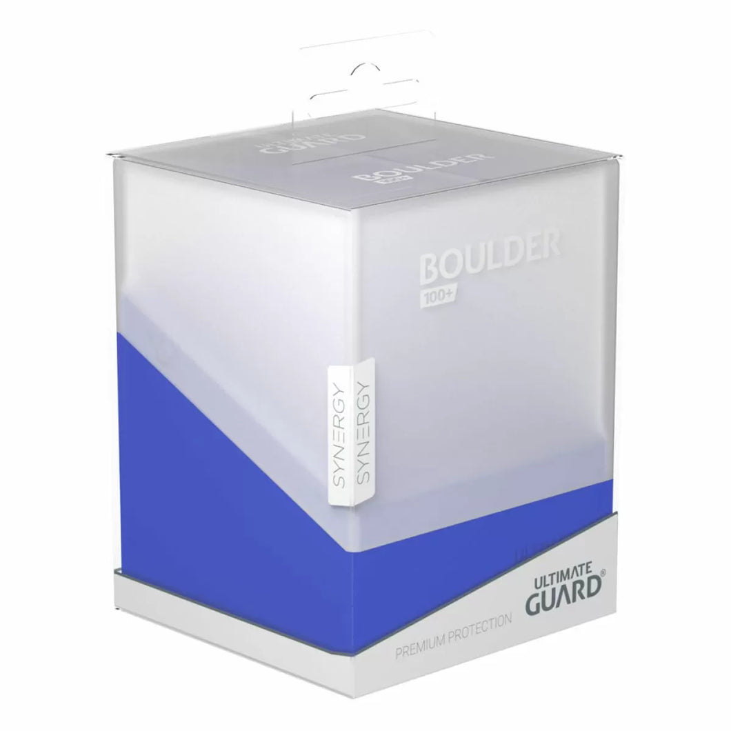 Blue/White Synergy Boulder Deck Box - 100+ Std Size - Ultimate Guard