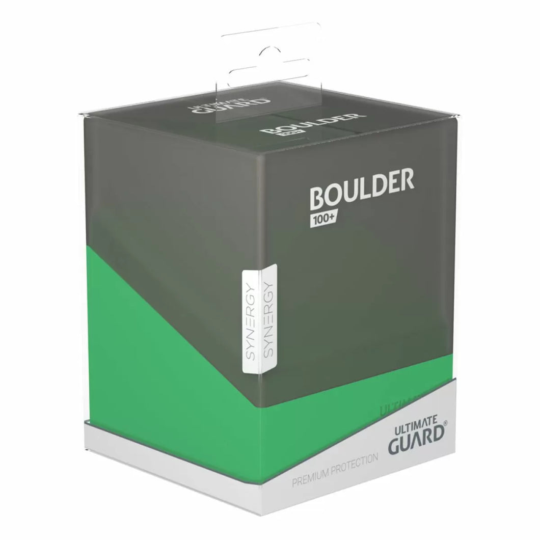 Black/Green Synergy Boulder Deck Box - 100+ Std Size - Ultimate Guard