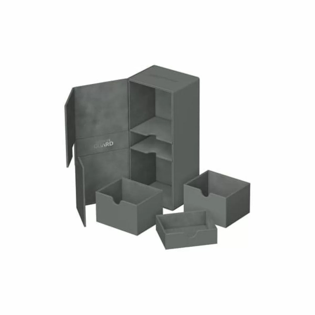 Xenoskin Grey - Flip n Tray Deck Box - 266+ Std Size - Ultimate Guard