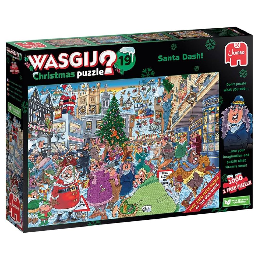 #19 Santa Dash - 1000 Piece Jigsaw Puzzle - Wasgij XMas - Jumbo