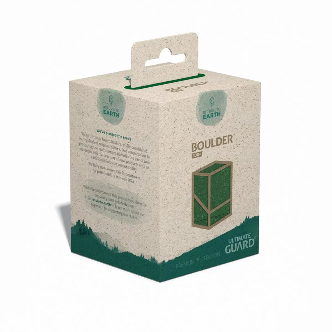 Green Boulder Deck Box - 100+ Std Size - Return to Earth - Ultimate Guard