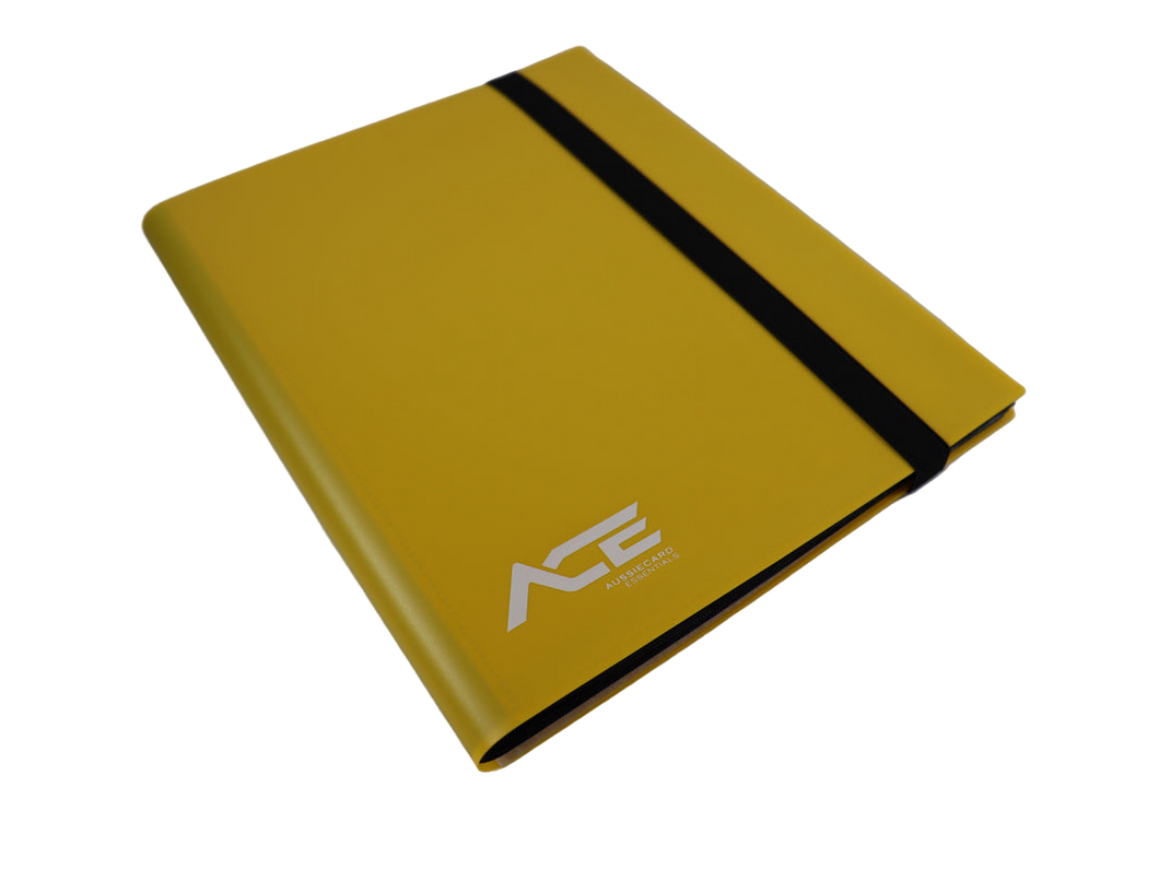 Yellow 9pkt Card Binder - 360 Cards - ACE