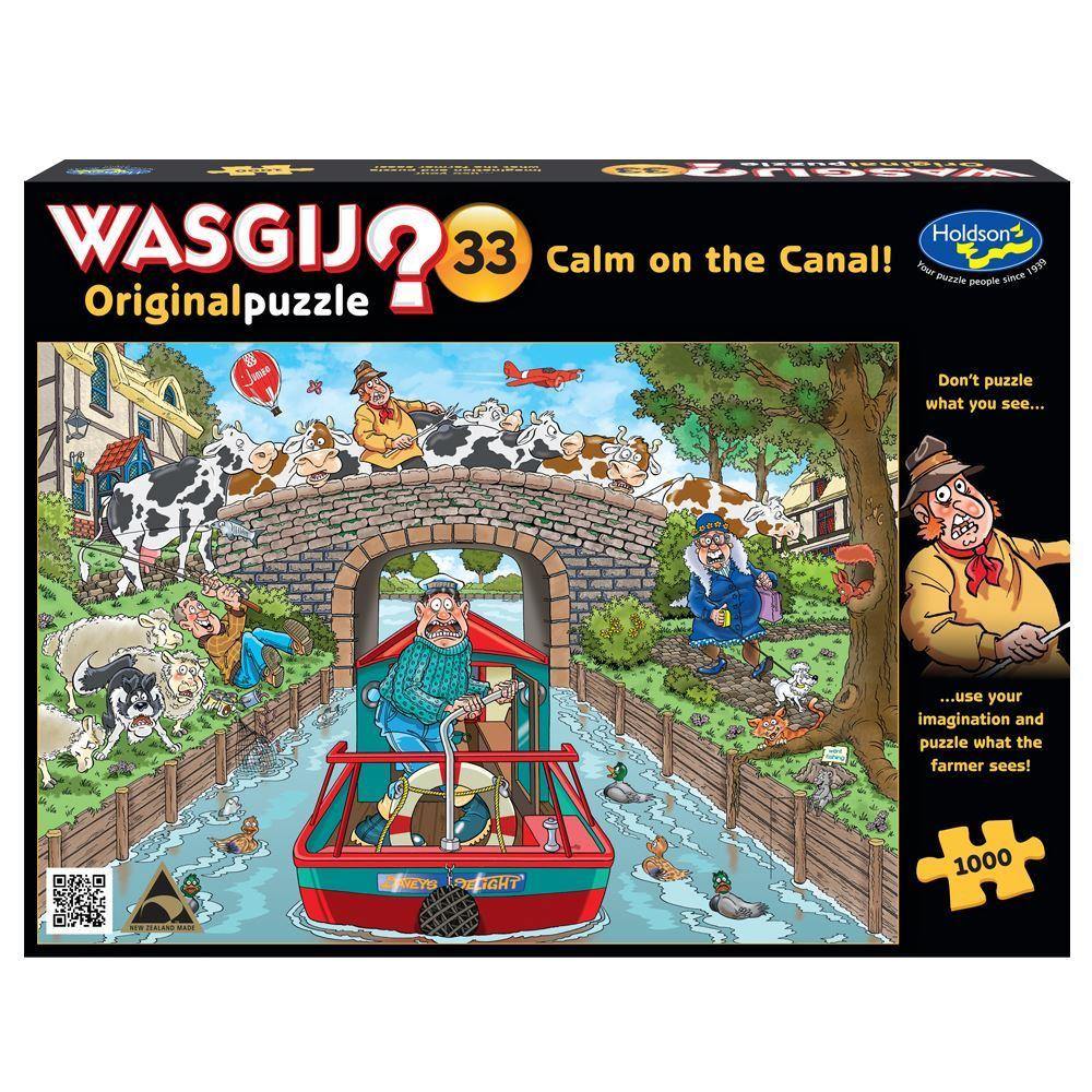 Wasgij Original no: 33 Calm On The Canal 1000pc Jigsaw Puzzle - Mega Games Penrith
