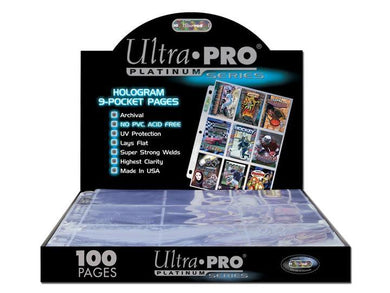 Ultra Pro Card Page Protector Platinum Series 9 Pocket Page (One Page) - Mega Games Penrith