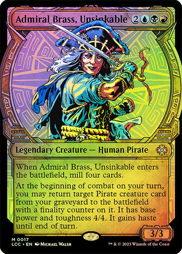 Admiral Brass, Unsinkable (Showcase Foil) #0017 [LCI] [LCC]