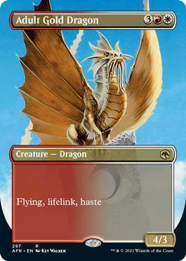 Adult Gold Dragon (Borderless) - Mega Games Penrith