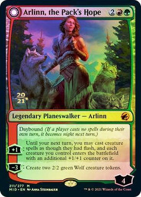 Arlinn, the Pack's Hope // Arlinn, the Moon's Fury (Prerelease) (Foil) - Mega Games Penrith