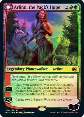 Arlinn, the Pack's Hope // Arlinn, the Moon's Fury (Foil) - Mega Games Penrith