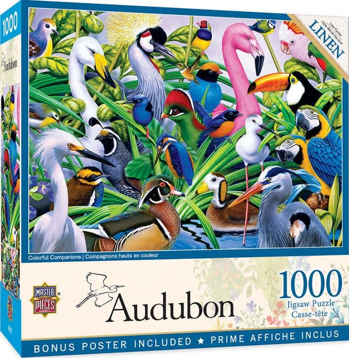 Masterpieces Audubon Colourful Companions 1000pc Jigsaw Puzzle - Mega Games Penrith