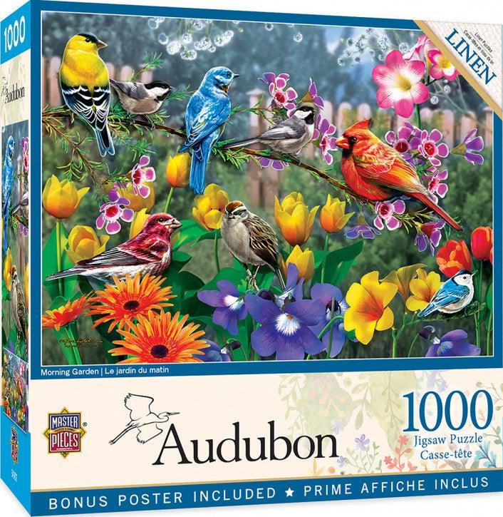 Masterpieces Audubon Morning Garden 1000pc Jigsaw Puzzle - Mega Games Penrith
