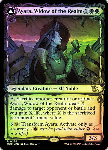 Ayara, Widow of the Realm // Ayara, Furnace Queen (showcase foil) #0296 [MOM]