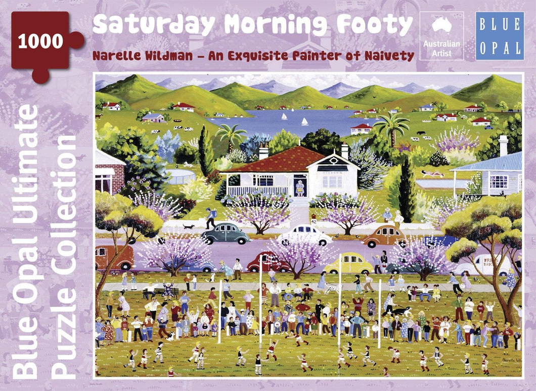 Narelle Wildman - Saturday Morning Footy 1000pc Jigsaw Puzzle - Mega Games Penrith