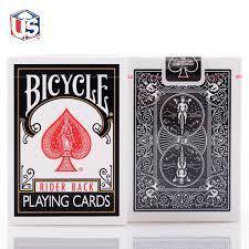 Bicycle Poker Rider Back Playing Cards Black - Mega Games Penrith
