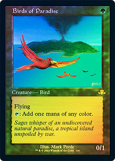 Birds of Paradise (Retro Frame) (Foil)