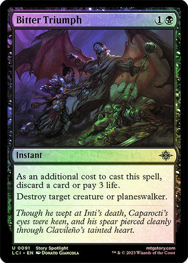 Bitter Triumph (Foil) #0091 [LCI]