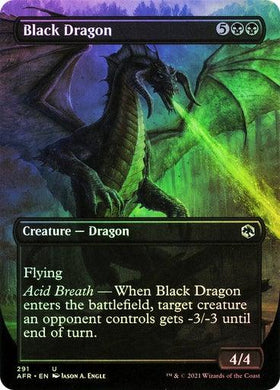 Black Dragon (Borderless) Variants (Foil) - Mega Games Penrith