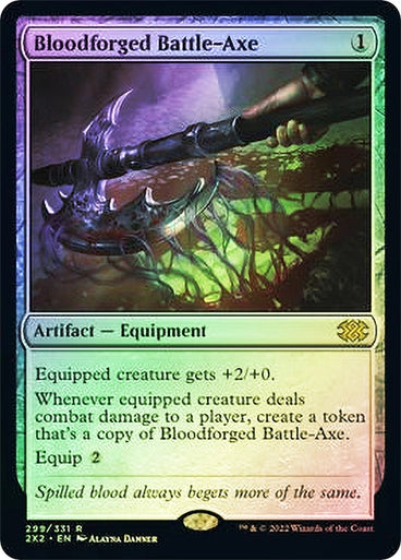 Bloodforged Battle-Axe Foil