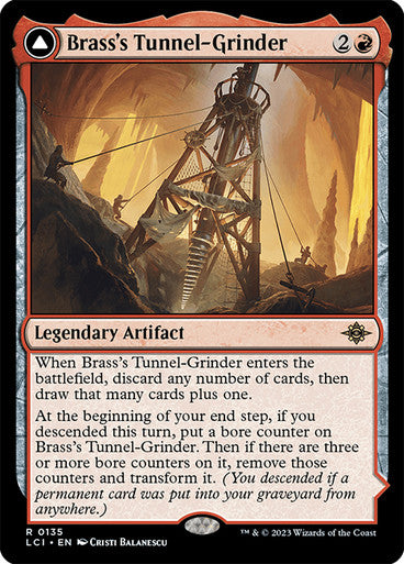 Brass's Tunnel-Grinder // Tecutlan, the Searing Rift #0135 R R [LCI]