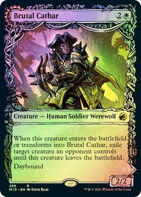 Brutal Cathar // Moonrage Brute (Showcase)(Foil) - Mega Games Penrith
