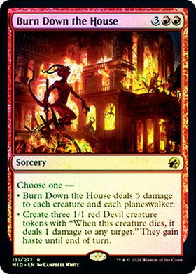 Burn Down the House (Foil) - Mega Games Penrith