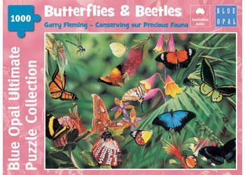 Ultimate Collection Garry Fleming - Butterflies & Beetles 1000pc Jigsaw Puzzle - Mega Games Penrith