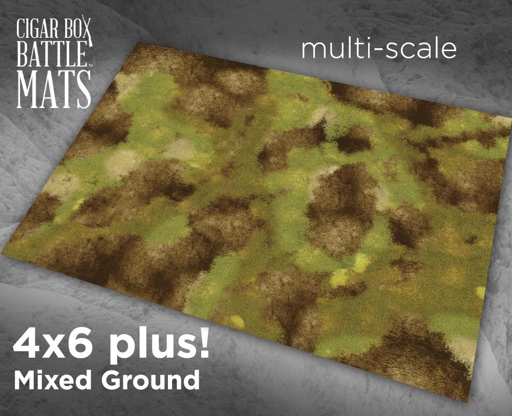 Mixed Ground 4x6 Battle Mat - Cigar Box Battlemats
