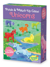 Load image into Gallery viewer, Unicorns Match Up Game - 24 Pieces
