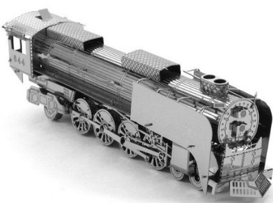 Steam Locomotive Silver Edition - Metal Earth