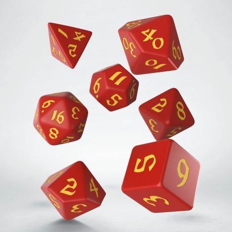 Classic Runic Dice Set Red & Yellow - Mega Games Penrith