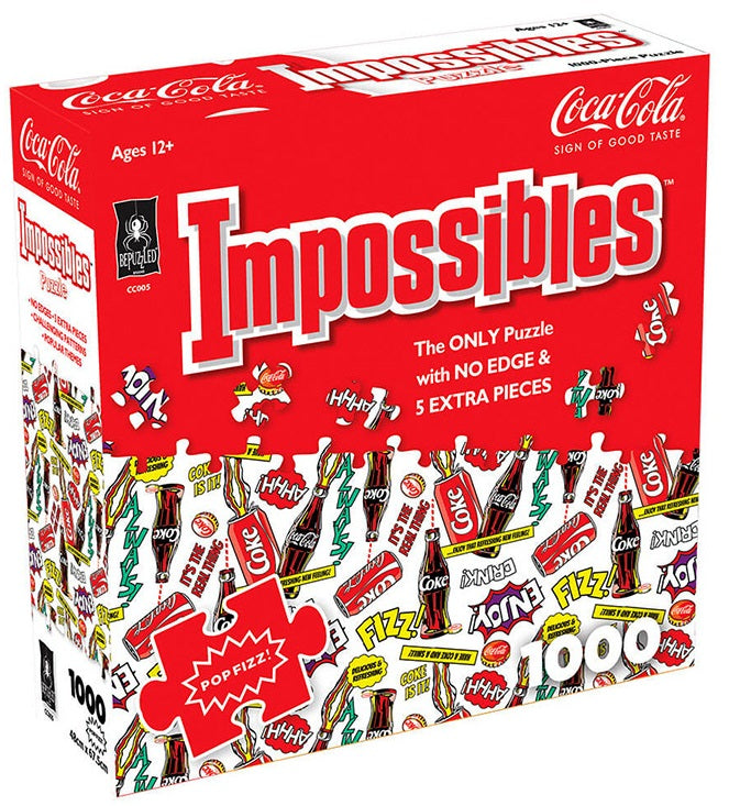 Pop! Fizz! Coca Cola - Impossibles - 1000pc Jigsaw Puzzle - BePuzzled
