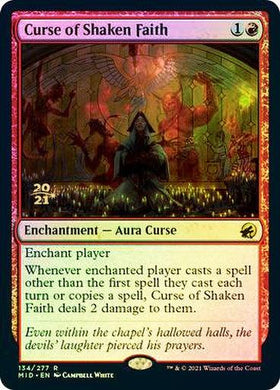 Curse of Shaken Faith (Prerelease)  (Foil) - Mega Games Penrith