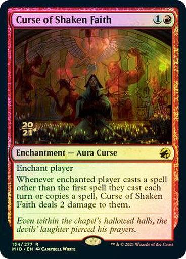 Curse of Shaken Faith (Prerelease)  (Foil) - Mega Games Penrith