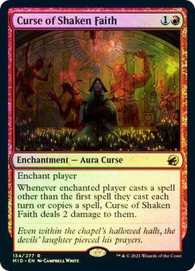 Curse of Shaken Faith (Foil) - Mega Games Penrith