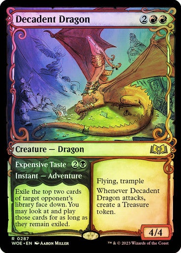 Decadent Dragon (showcase foil) #0287 [WOE]