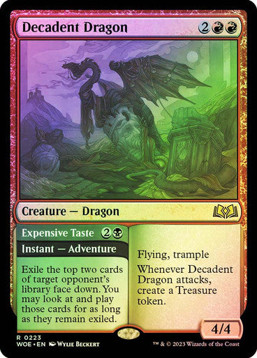 Decadent Dragon (foil) #0223 [WOE]