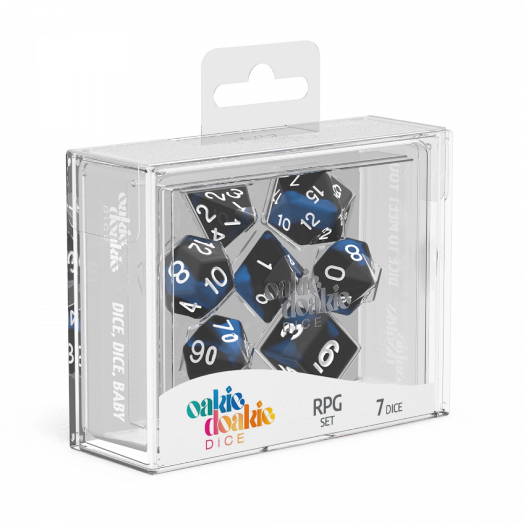 Oakie Doakie - RPG Dice Set - Deep Ocean Glow in the Dark