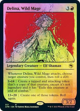 Delina, Wild Mage (Showcase) Adventures in the Forgotten Realms - Variants (Foil) - Mega Games Penrith