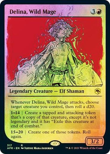 Delina, Wild Mage (Showcase) Adventures in the Forgotten Realms - Variants (Foil) - Mega Games Penrith