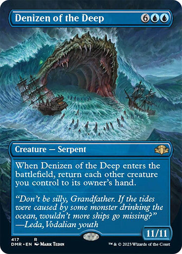 Denizen of the Deep (Borderless) #417 Bu R [DMR]