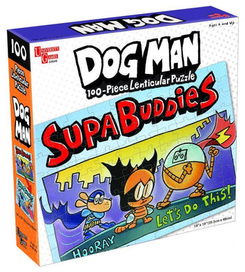 Dog Man Lenticular 100pc Jigsaw Puzzle Supa Buddies - Mega Games Penrith