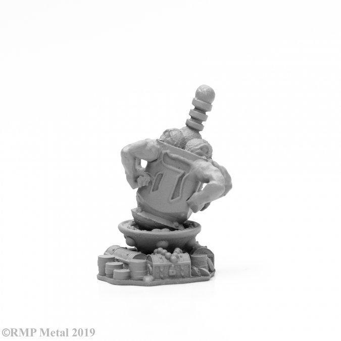 Reaper Dreidel Golem Metal Figure - Mega Games Penrith