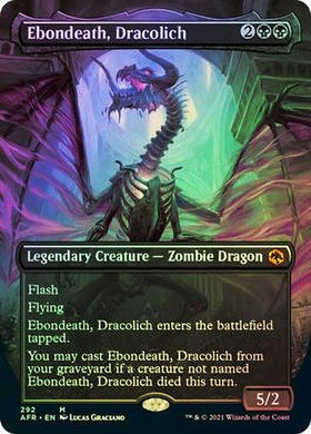 Ebondeath, Dracolich (Borderless)(Foil) - Mega Games Penrith