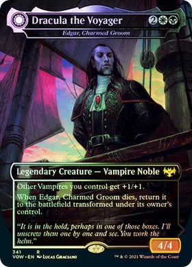 Dracula the Voyager // Casket of Native Earth (Edgar, Charmed Groom // Edgar Markov's Coffin)  (Foil) - Mega Games Penrith