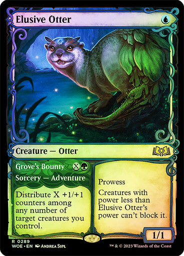 Elusive Otter (showcase foil) #0289 [WOE]