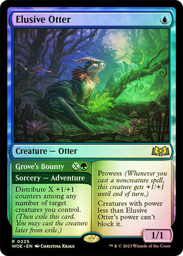 Elusive Otter (foil) #0225 [WOE]