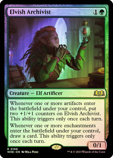 Elvish Archivist (foil) #0168 [WOE]