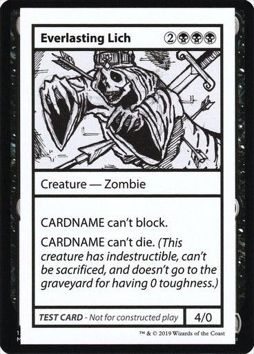 Everlasting Lich Mystery Booster - Test Cards (No Symbol) - Mega Games Penrith