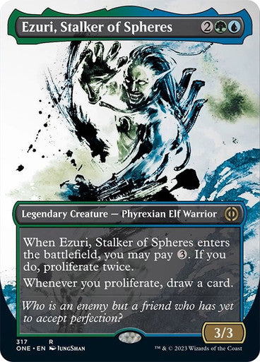 Ezuri, Stalker of Spheres (borderless ichor) (showcase)