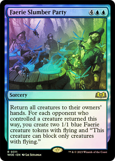 Faerie Slumber Party (foil) #0311 Bu R [WOE]