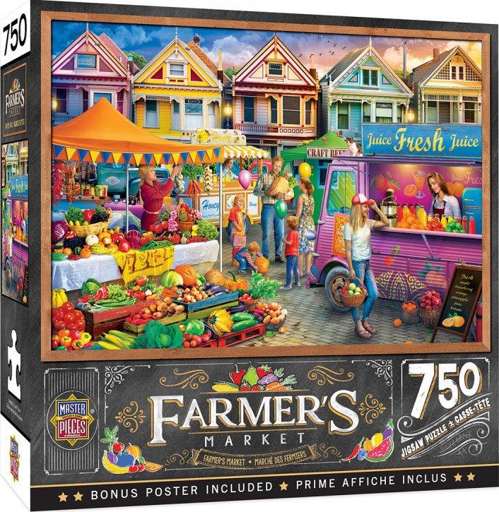 Masterpieces Farmer's Market - Weekend Market 750pc Jigsaw Puzzle - Mega Games Penrith